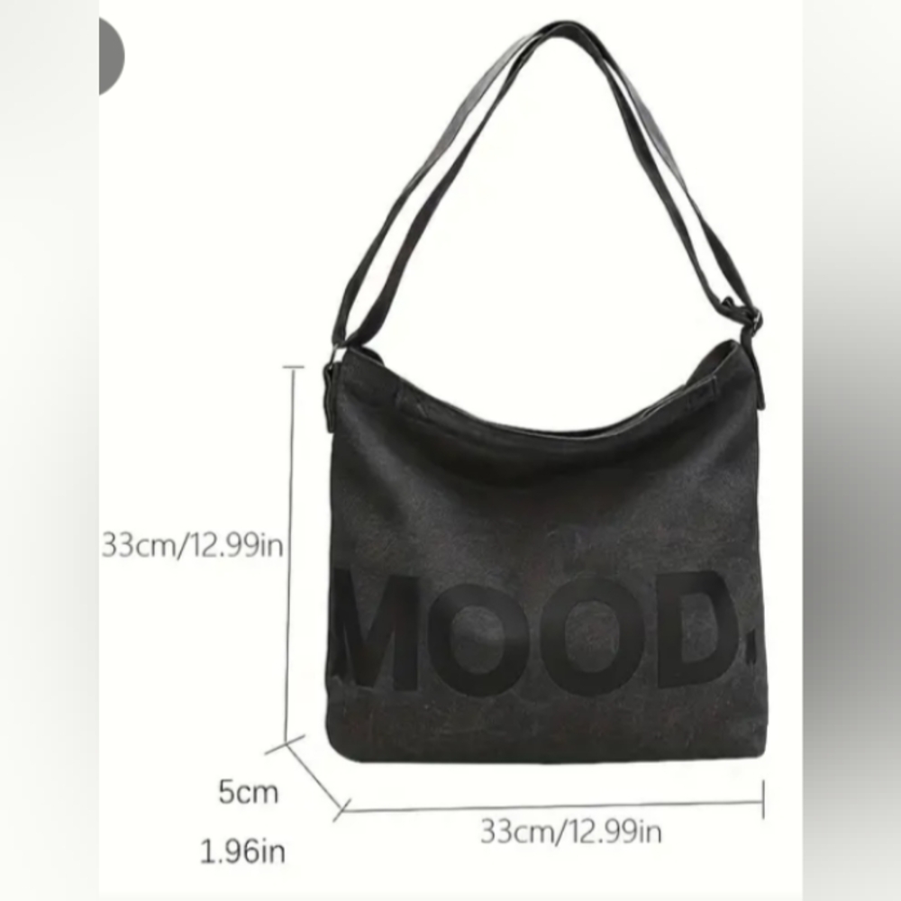 Mood crossbody canvas bag